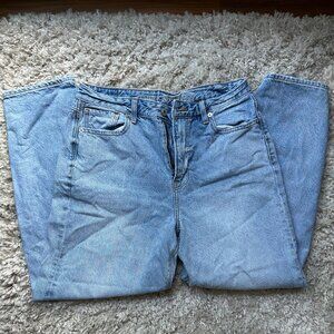 American Eagle Women's Light Wash Mom Jeans